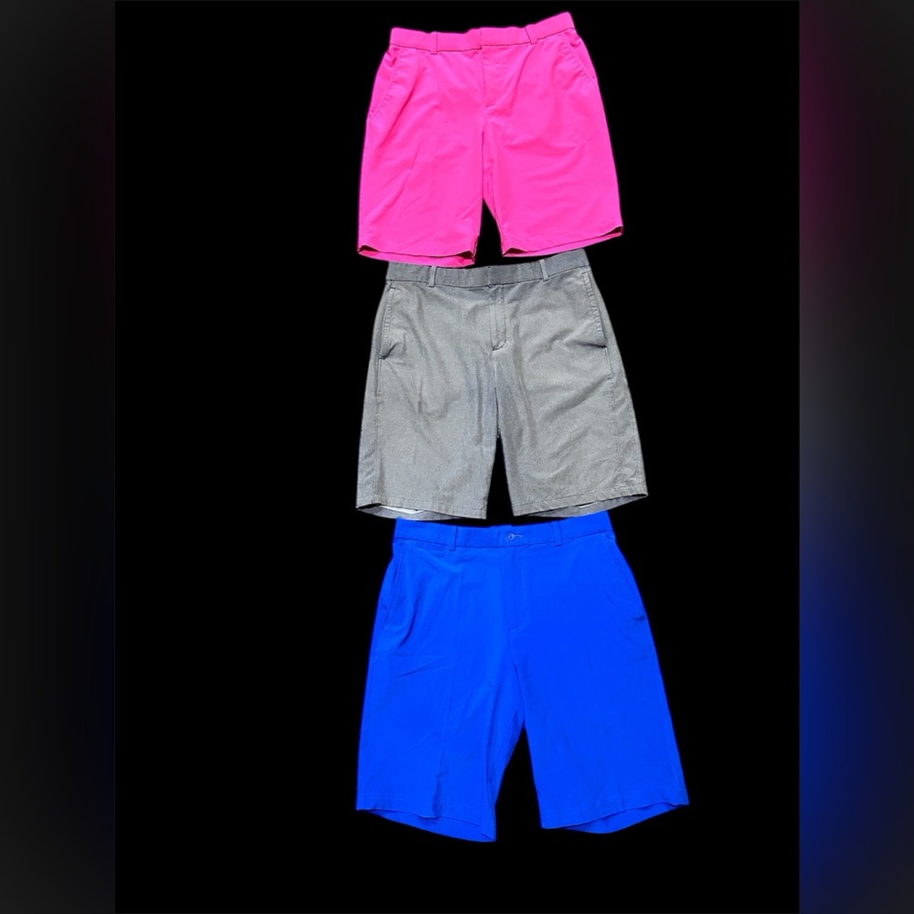 NIKE GOLF TOUR ⛳️ Men’s Shorts Bundle (Pink, Grey & Blue), All Size 32, ECU